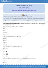 Đề thi giữa kì 2 Toán 10 - Đề số 5